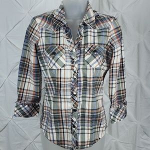 Fringe detail button up